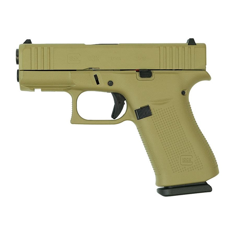 Glock 43X 9mm 3.41" 10rd Pistol, FDE - UX4350201FR