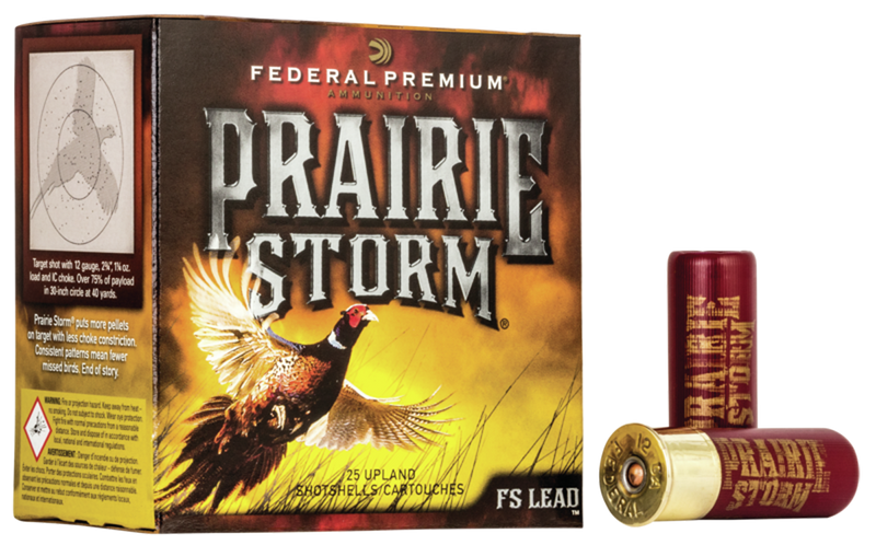 Federal Premium Prairie Storm FS Lead 12 Gauge 2.75" 1.25oz #4 Shot 25 Round Box - PFX154FS4