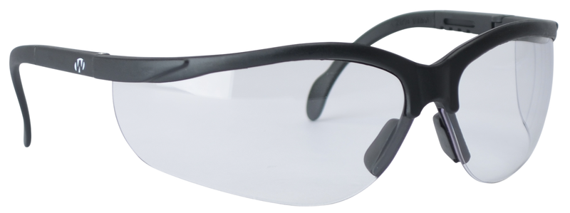 Walker's Sport Shooting Glasses, Clear Lens, Black Frame - GWP-CLSG