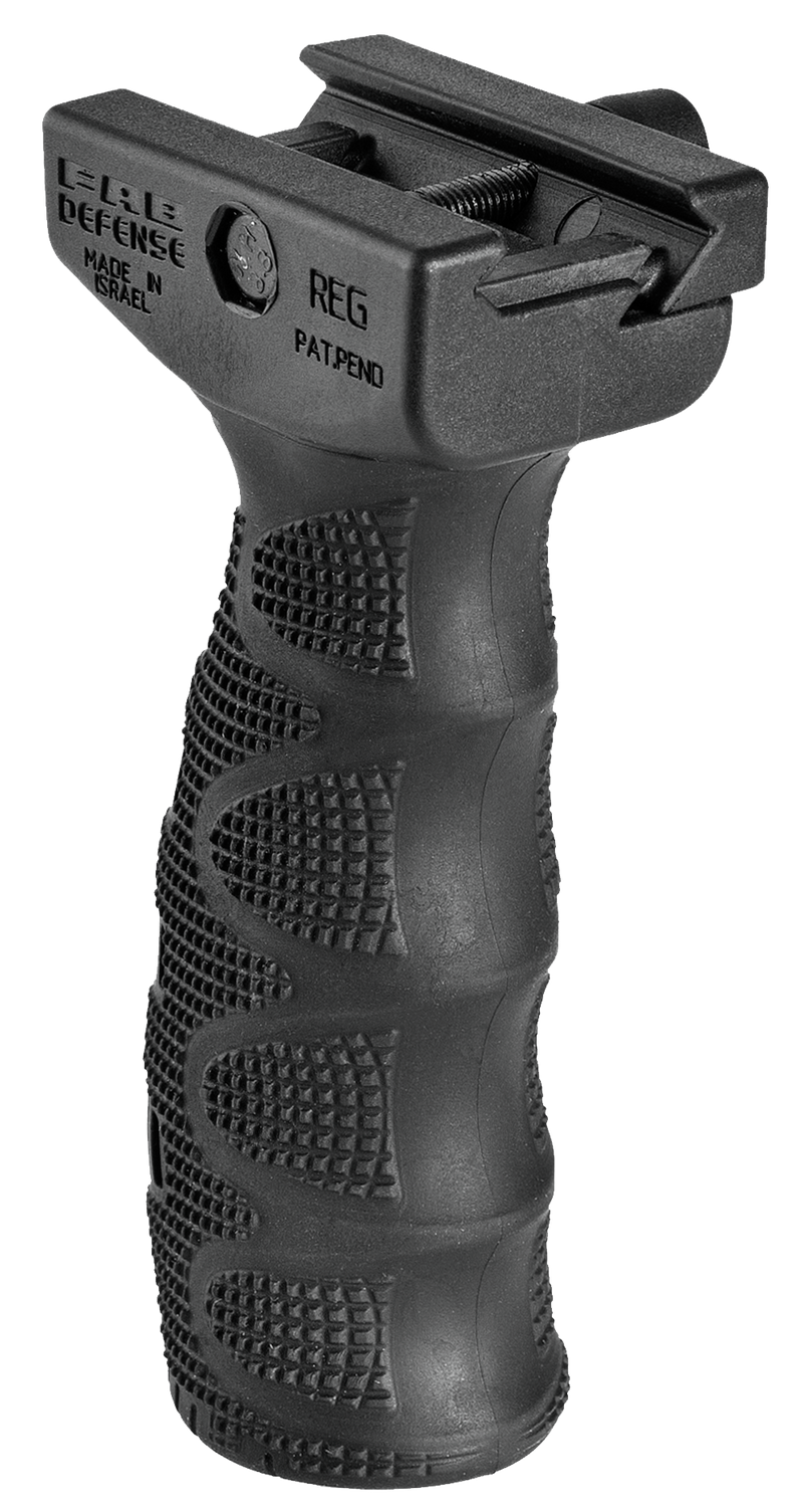 FAB Defense REG Ergonomic Rubberized Tactical Foregrip, Black - FXREGB