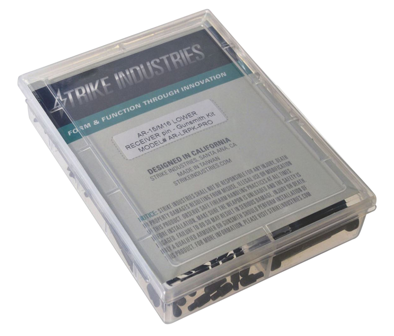 Strike Industries AR-15 Pin Kit, Mil-Spec, Matte Black Metal - ARLRPKPRO