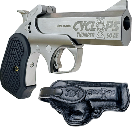 Bond Arms Cyclops .50 AE 4.25" 1rd Pistol, Stainless Steel - BOND BACYP50AE