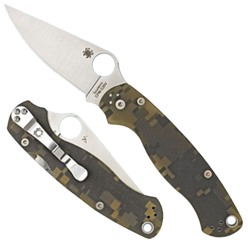 Spyderco Para Military 2 Folding Knife, Camo - C81GPCMO2