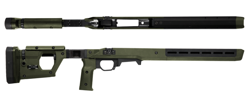 Magpul Pro 700 Stock Fixed w/Aluminum Bedding, OD Green - MAG997ODG