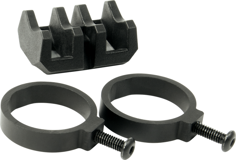Magpul Light Mount V-Block and Rings, Black - MAG614BLK