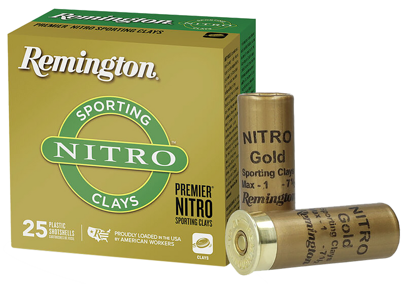 Remington Premier Nitro Sporting Clay Plastic 12 Gauge 2.75" 1 oz #7.5 Shot 25 Round Box - R20132