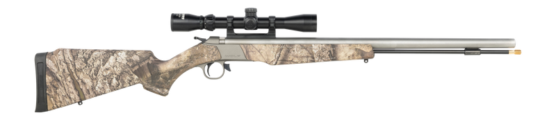 CVA Wolf V2 .50 Caliber 24" 1rd Muzzleloader, Stainless/Realtree AP-X with 3-9x32 Scope - PR2120SSCP