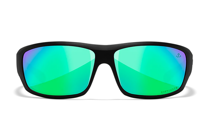 Wiley X Omega Green Mirror Polycarbonate Matte Black Frame - ACOME22