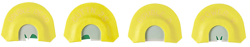 Hunters Specialties HS Strut Fearsome 4 Diaphragm Turkey Mouth Calls 4-Pack, Yellow - HSSTR100143