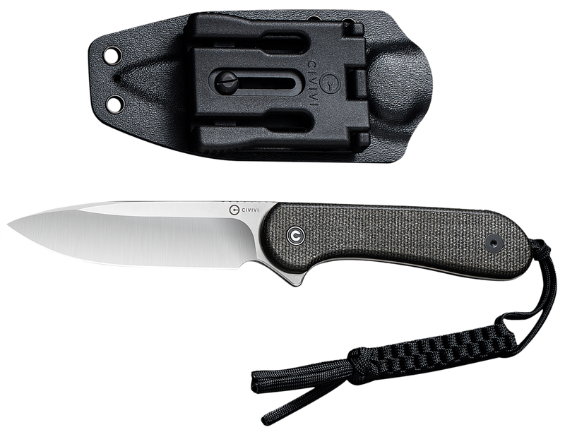 CIVIVI Elementum Fixed Blade Knife, Dark Green - C2105B