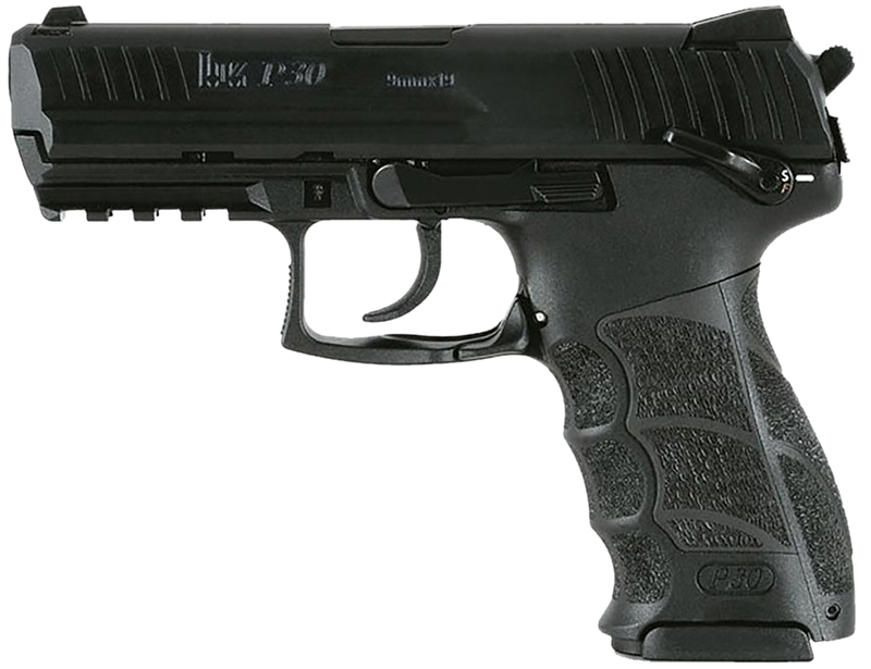Heckler & Koch P30S V3 9mm 3.85" 15rd Pistol, Black - 81001103