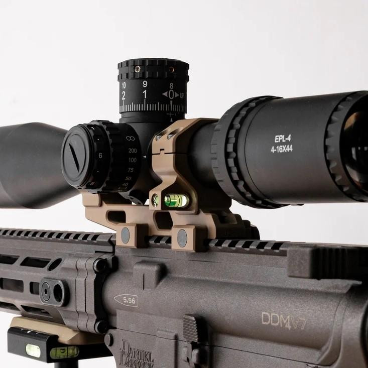 RPM Bravo 35mm Cantilever Mount 1.50" with Co-Linear Bubble Level, FDE - BC-35150-FDE