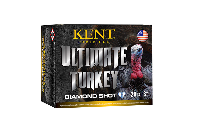 Kent Cartridge Ultimate Diamond Shot Turkey 20 Gauge 3" 1 1/4oz #5 Shot 10 Round Box - C203TK365