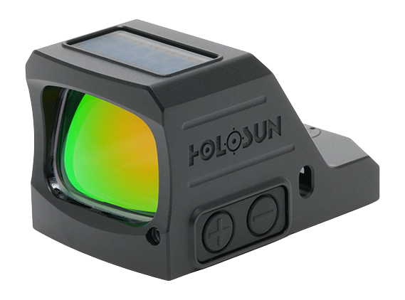 Holosun HS407C-X3-GD 1x 2 MOA Gold Dot Open Reflex Sight, Black - HS407C-X3-GD