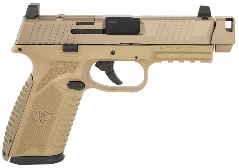 FN 510 MRD Comp 10mm 4.43" 15+1rd Pistol, Flat Dark Earth - 66-102127