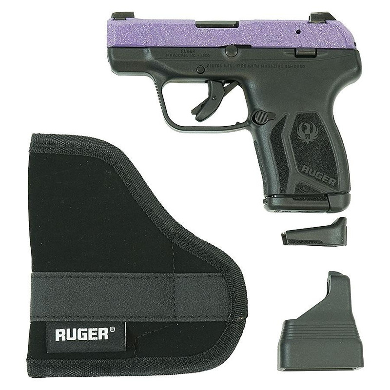 Ruger LCP 380 Max .380 Auto 2.75" 10rd Handgun, Blue/Purple Sparkle - 13716