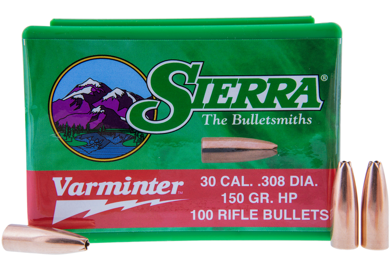 Sierra Varminter 30 Cal 150 gr Hollow Point Reloading Bullets - 2136