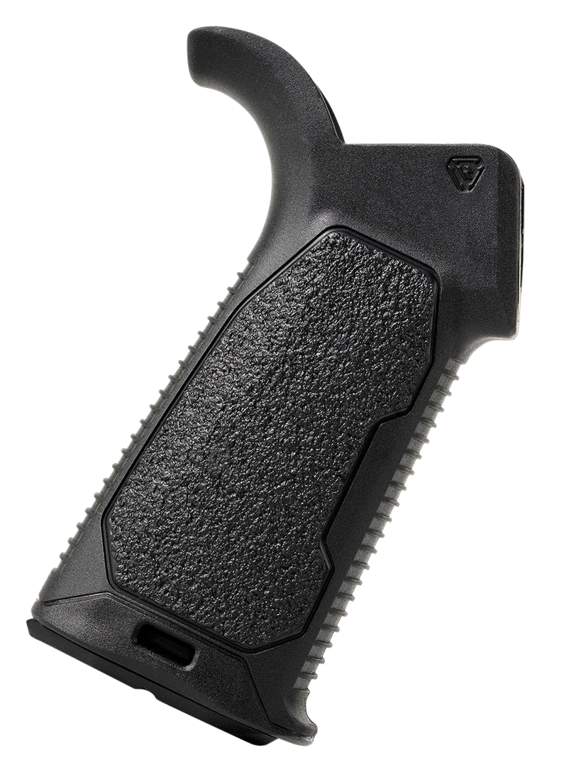 Strike Industries AR Enhanced Pistol Grip 25 Degrees, Black Textured Rubber - AROMPG25