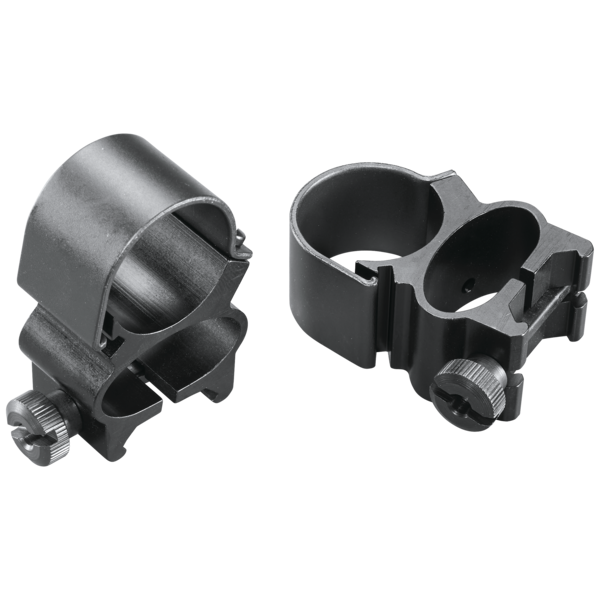 Weaver See-Thru Detachable Scope Rings, 1", Matte Black - 49523