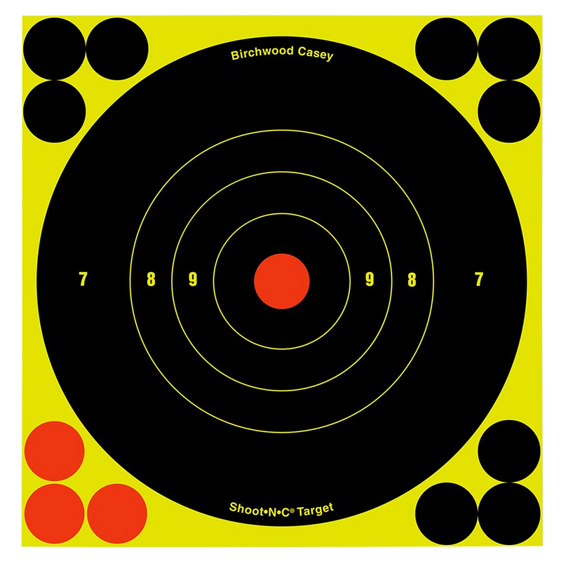 Birchwood Casey Shoot-N-C 6" Bullseye Reactive Target 60 Pack - 34550