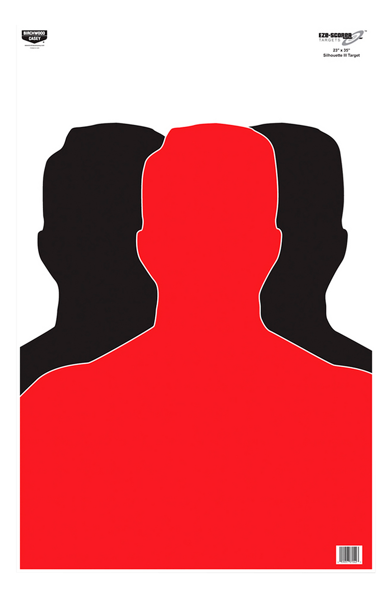 Birchwood Casey EZE-Scorer Silhouette Paper Target Black/Red - 37042