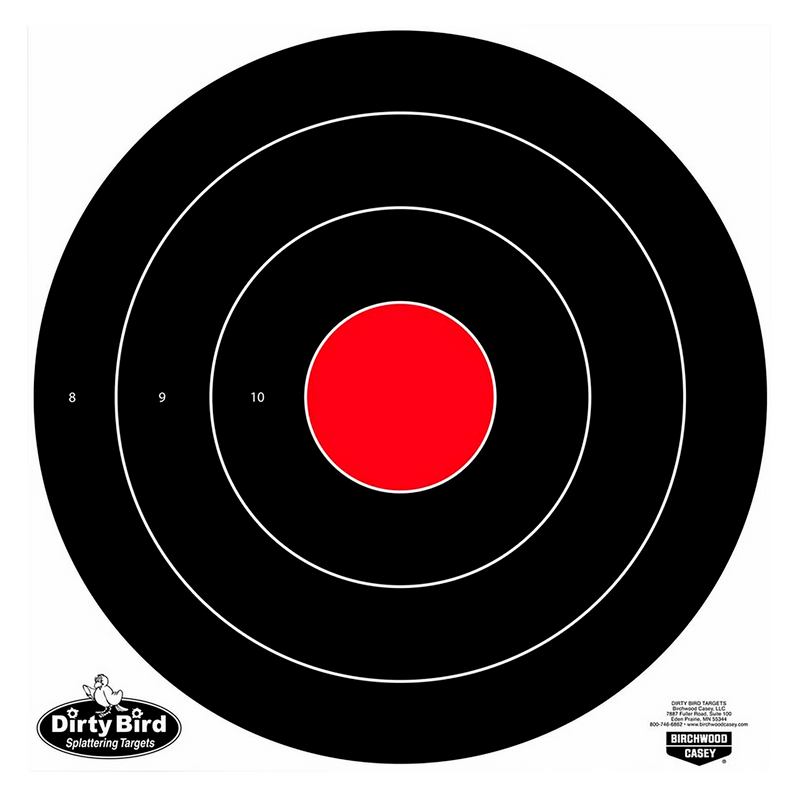 Birchwood Casey Dirty Bird Bull's-Eye Bullseye Tagboard Target 17.25" - 35181