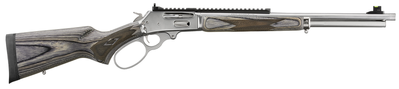 Marlin 336 SBL .30-30 Win 19.1" 6+1 Lever Action Rifle, Polished Stainless Steel/Gray Laminate - 70905