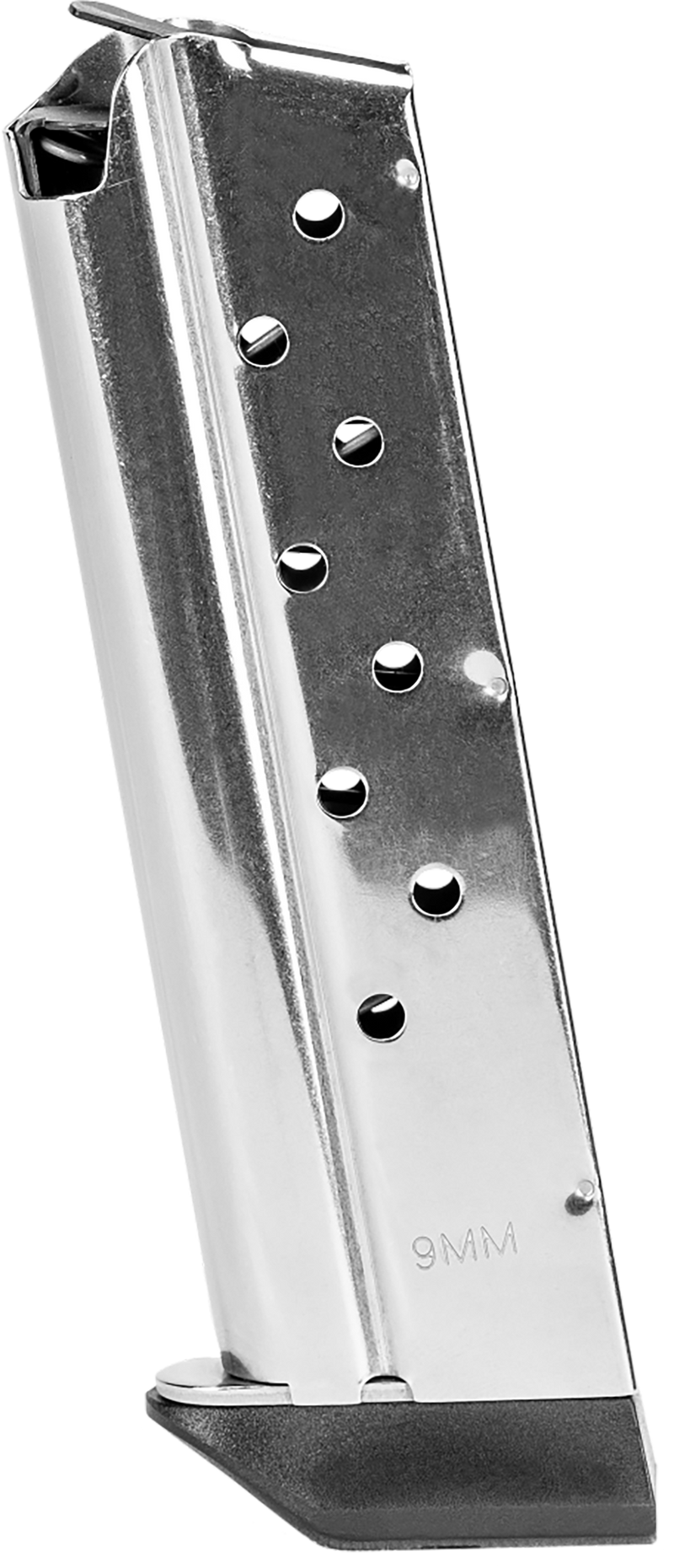 Kimber 1911 9mm 9rd Magazine, Stainless Steel Extended Base Pad - 4200380