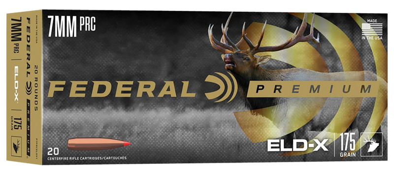 Federal Premium ELD-X 7mm PRC 175gr Rifle Ammunition, 20rd Box - P7PRCELDX1