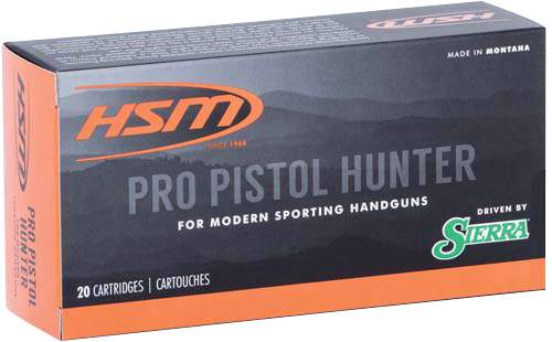 HSM Pro Pistol 500 S&W Mag 400 gr Jacketed Soft Point Handgun Ammo - 500SW9N