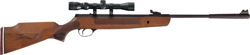 Hatsan 1000x Spring Striker .22 Air Rifle with Optima 3-9x32 Scope, Wood/Synthetic - HC1000STRW22