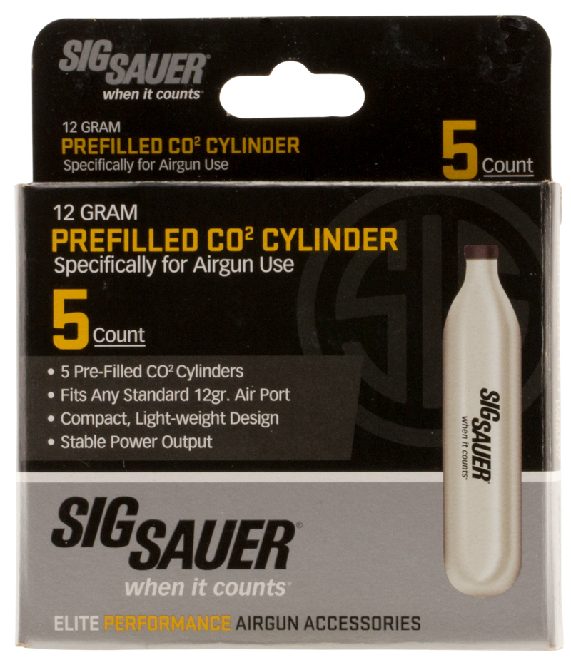 Sig Sauer CO2 Cylinders 12 Gram 5 Pack - AC125