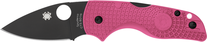 Spyderco Lil Native Lightweight Folding Knife, Pink/Black - C230PPNBK