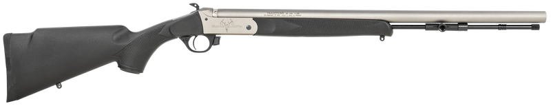 Traditions Buckstalker XT 50 Cal 24" Single Shot Muzzleloader, Stainless Cerakote Black Synthetic - R72110840