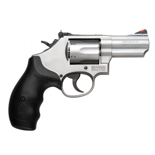 Smith & Wesson Model 66 Combat Magnum .357 Mag 2.75" 6rd Revolver, Stainless Steel with Black Grip - 10061