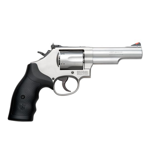 Smith & Wesson Model 66 K-Frame .357 Mag 4.25" 6rd Revolver, Stainless Steel with Black Grip - 162662U