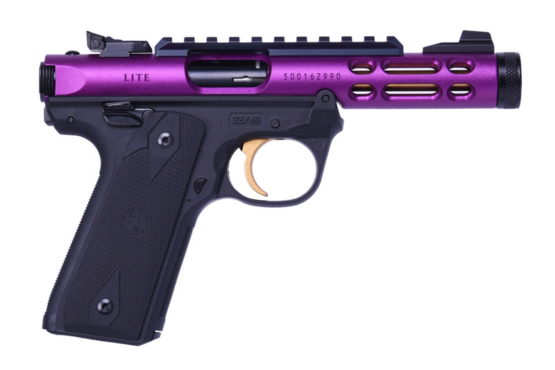 Ruger Mark IV 22/45 Lite .22 LR 4.4" 10rd Pistol, Purple/Gold - 43931