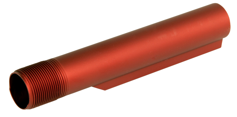 LBE Unlimited Mil-Spec Buffer Tube 6 Position AR-15, Red - MBUF002RED