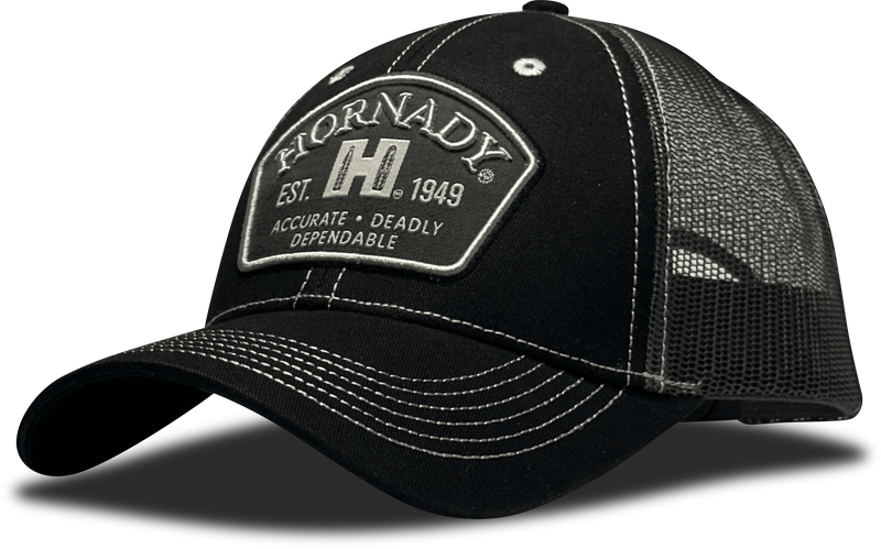Hornady Gear Trucker Hat Black Hornady Patch - 32790