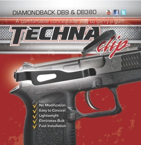 Techna Clip Diamondback DB380/DB9 Belt Clip Right Hand Black - DBBR