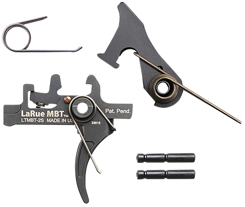 LaRue Tactical MBT-2S Two-Stage Curved Trigger, Black - LTMBT2S