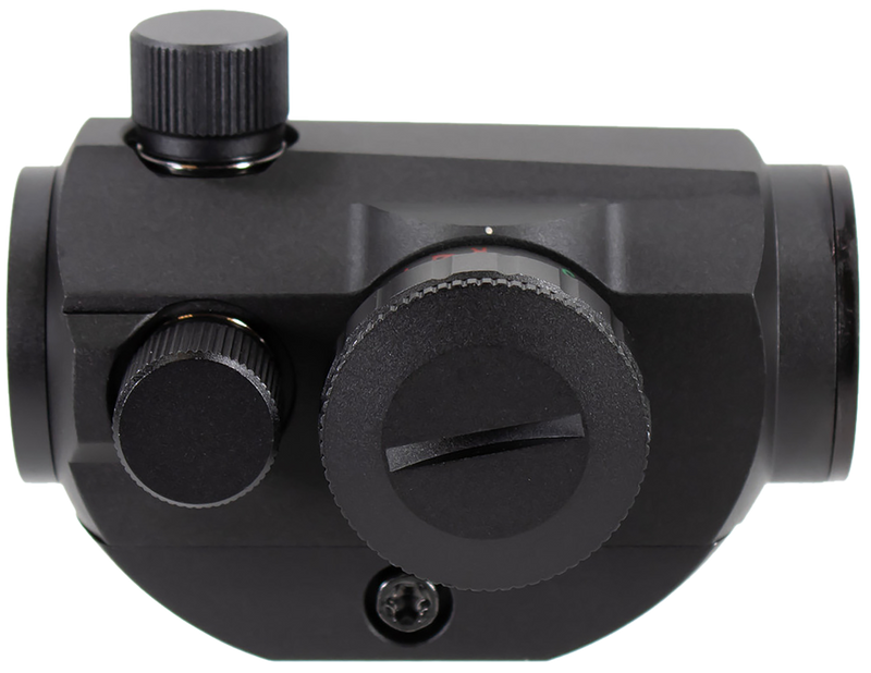 Aim Sports Micro Dot 1x20mm Red/Green Dual Illuminated Dot, Matte Black - RTDT125