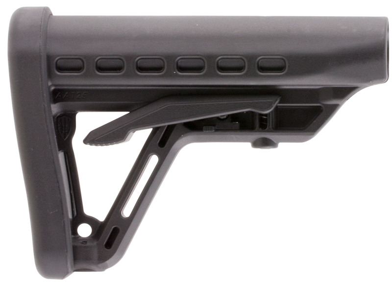 Archangel AA125 Low-Profile Buttstock, Black Synthetic, 6 Position, AR-Platform Commercial Tube - AA125