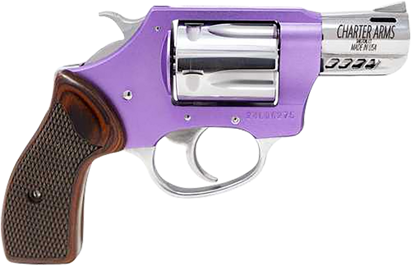 Charter Arms Coyote .380 ACP 2" 5rd Revolver, Lavender & High Polished - 53804