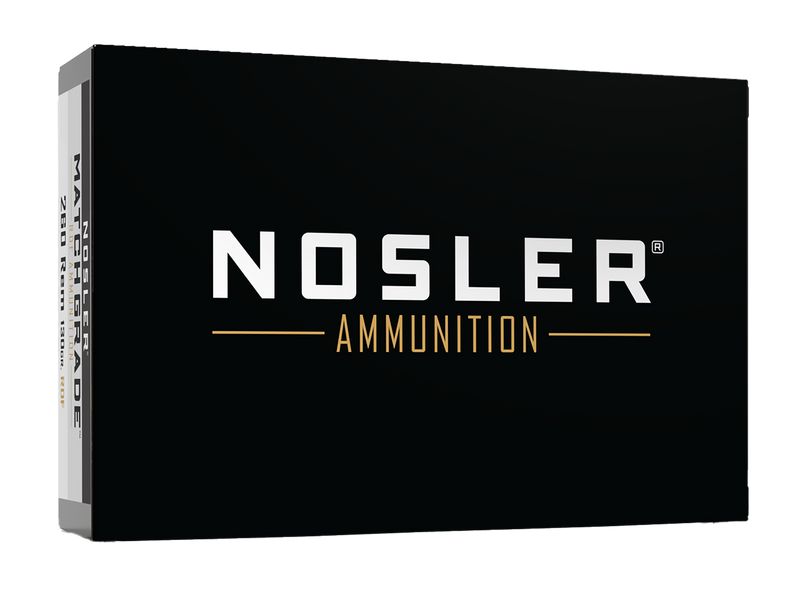 Nosler Match Grade RDF 260 Rem 130gr Hollow Point Boat Tail Rifle Ammo, 20 Round Box - 60138