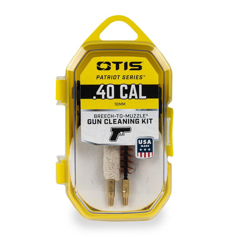 Otis Patriot .40 Cal Pistol Cleaning Kit, Yellow - FG70140