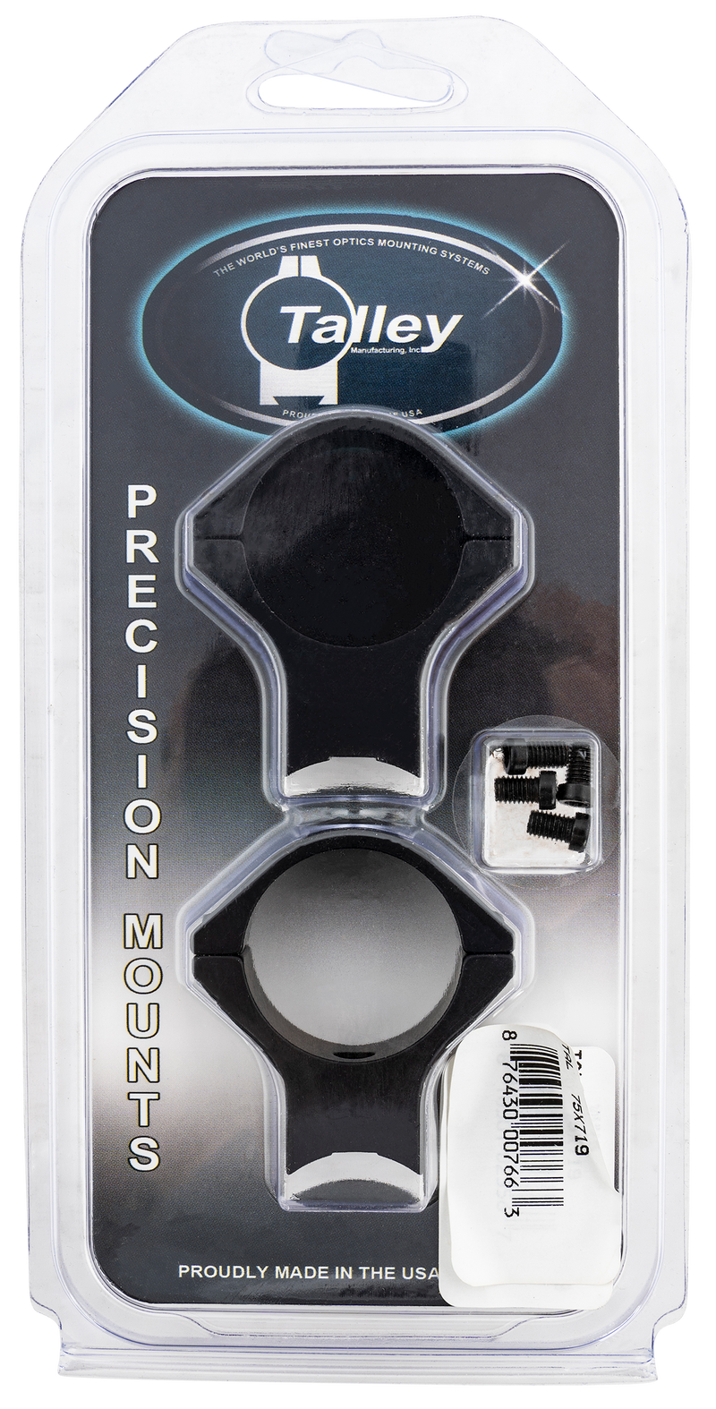 Talley 2-Piece Scope Mount/Ring Combo 30mm High Rings Savage Round Receiver, Black - 75X719