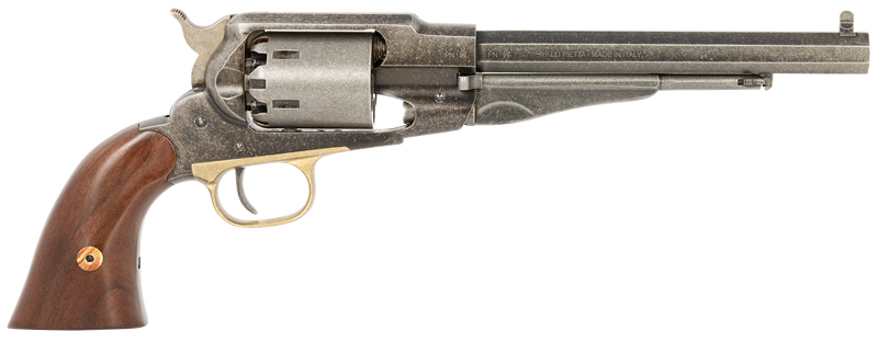 Pietta 1858 Old West 44 Cal 8" 6rd Revolver, Old Silver - PF58OW448