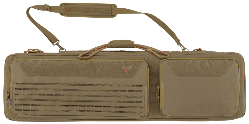 Tac Six Unit Tactical Rifle Case, Coyote 600D Polyester 2-Rifle Capacity - 10833