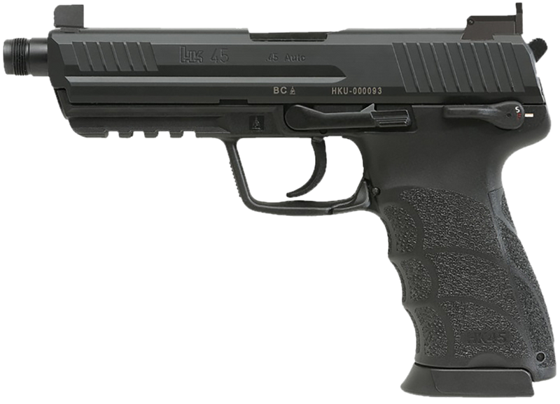 Heckler & Koch HK45 Tactical V1 .45 ACP 5.2" 10+1 Pistol, Black - 81001117
